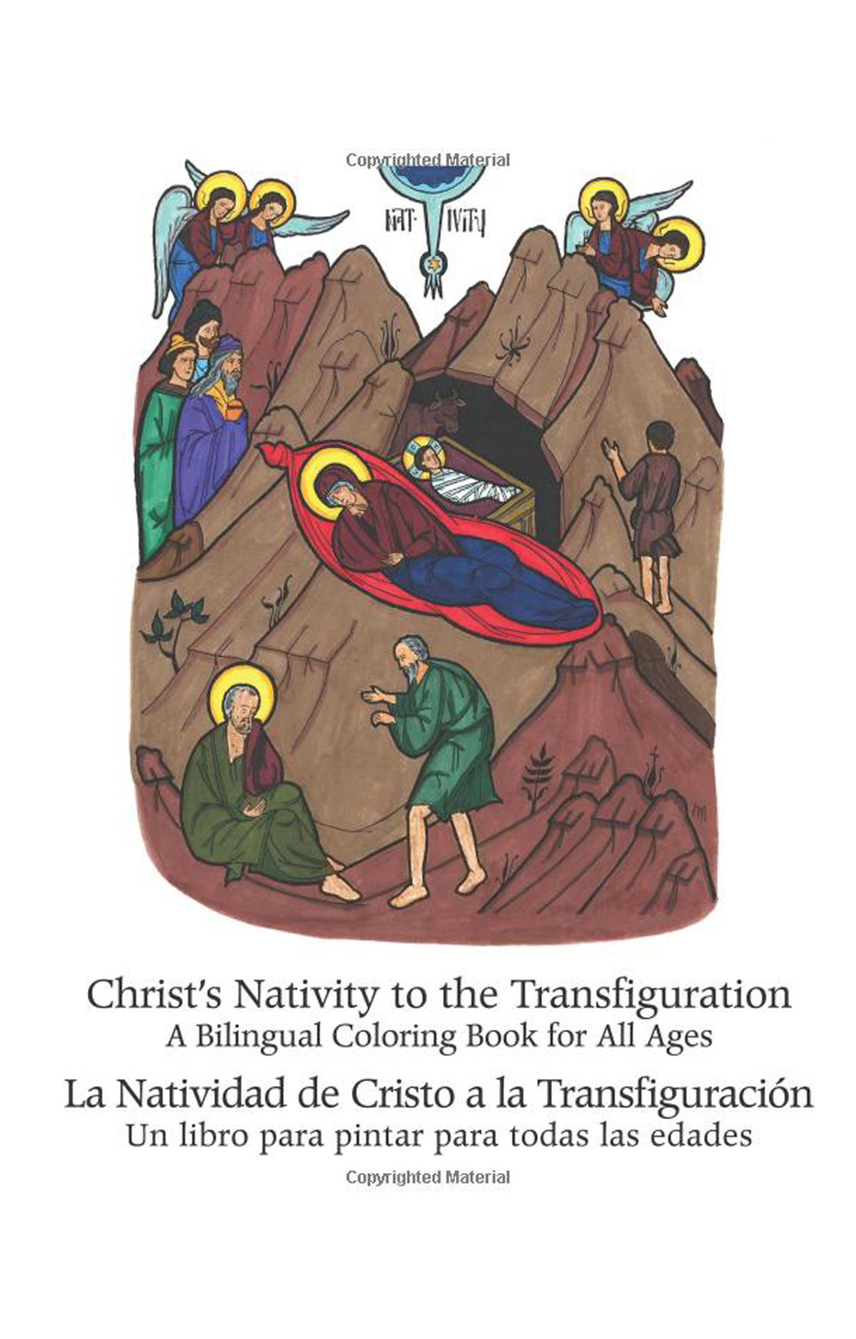 Christ's Nativity to the Transfiguration: An English-Spanish Bilingual Coloring Book for All Ages